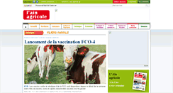 Desktop Screenshot of ain-agricole.presse-agricole.net